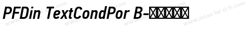 PFDin TextCondPor B字体转换